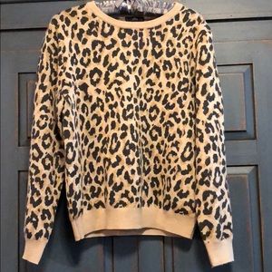 Women’s J Crew Leopard Sweater